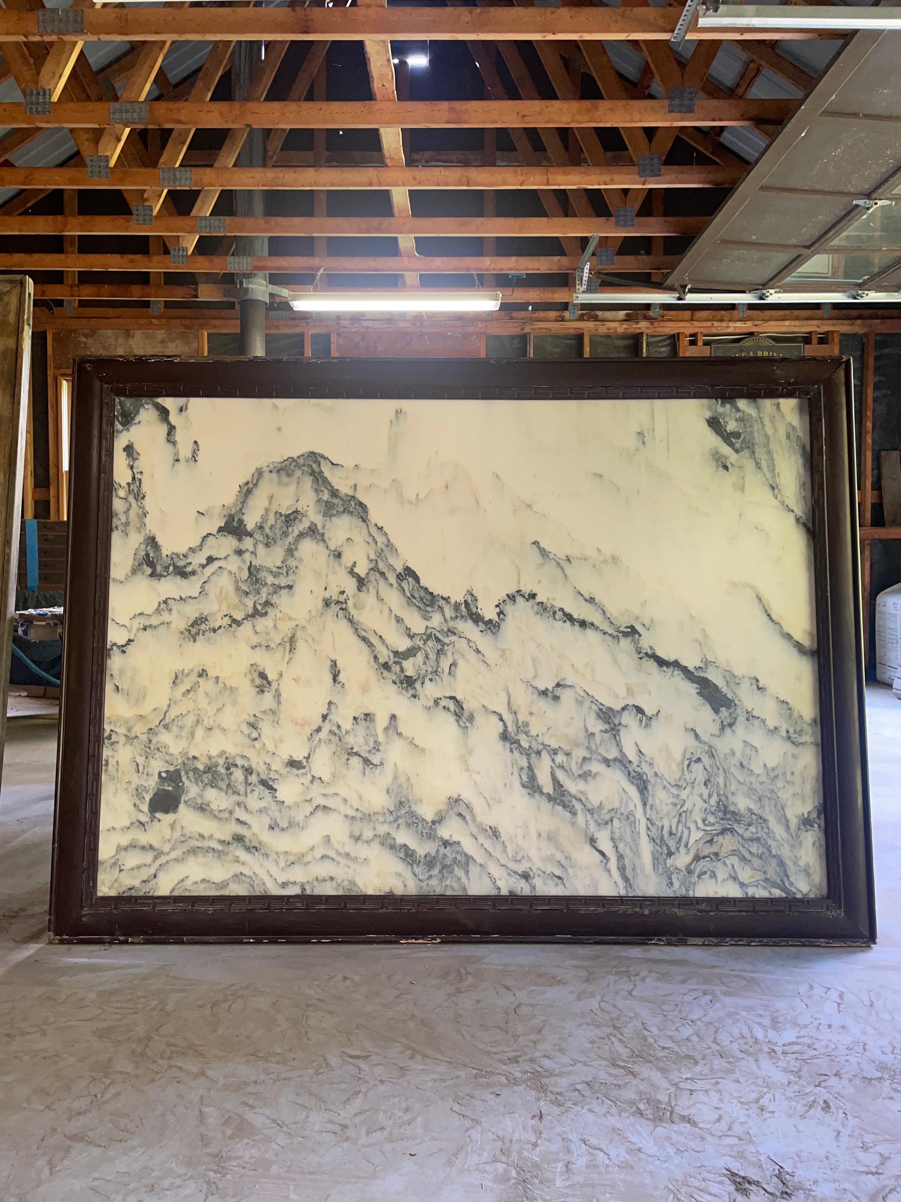 Extra großer natürlicher Marmorstein „Painting“ Magnificent Mountain Peak aus China, China  (Chinesisch) im Angebot