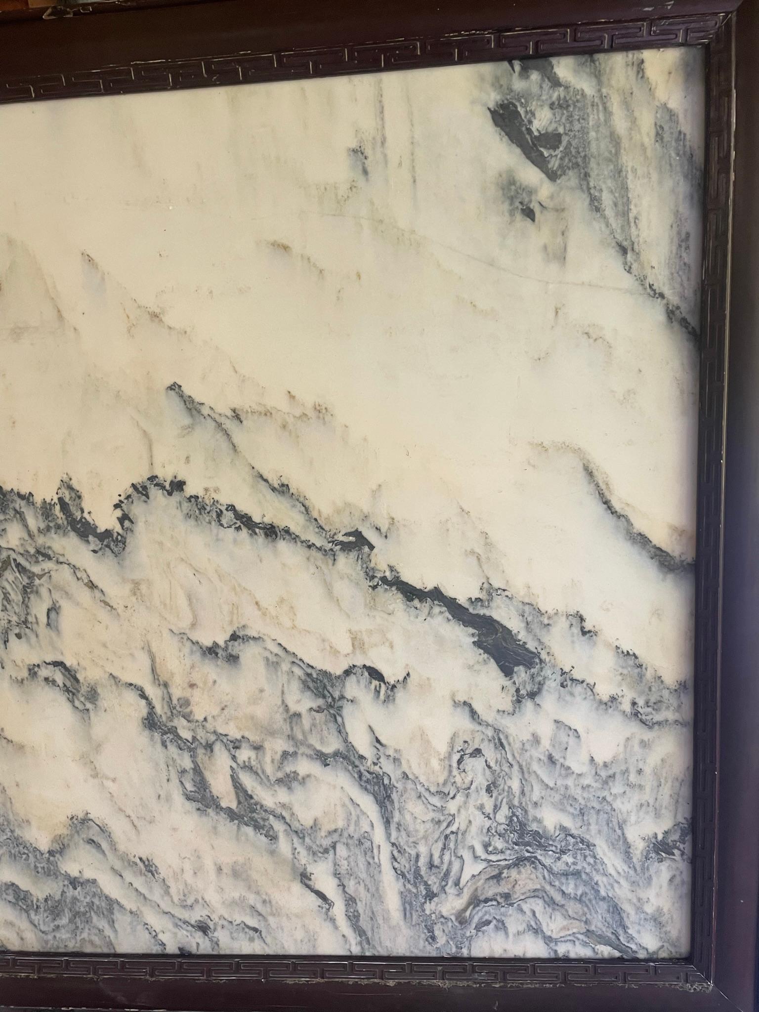 Extra großer natürlicher Marmorstein „Painting“ Magnificent Mountain Peak aus China, China  im Angebot 1