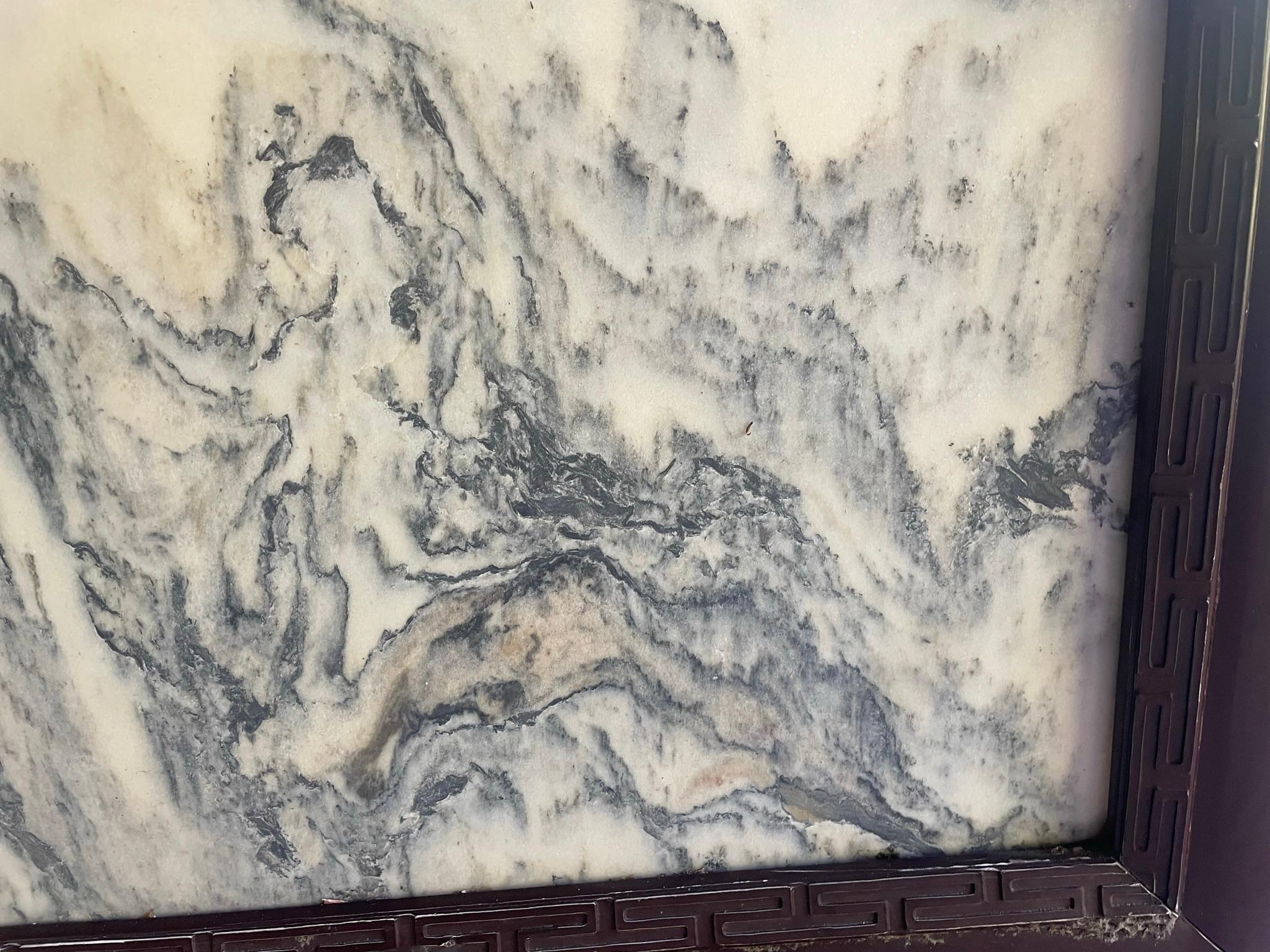 Extra großer natürlicher Marmorstein „Painting“ Magnificent Mountain Peak aus China, China  im Angebot 2