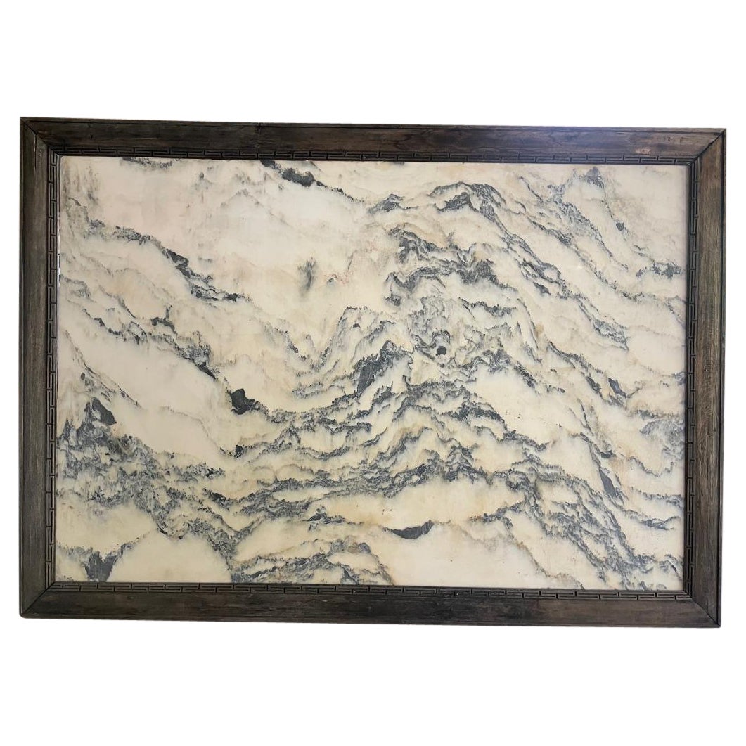 China Extra Large Natural Marble Stone "Painting" Magnificent Mountain Peak