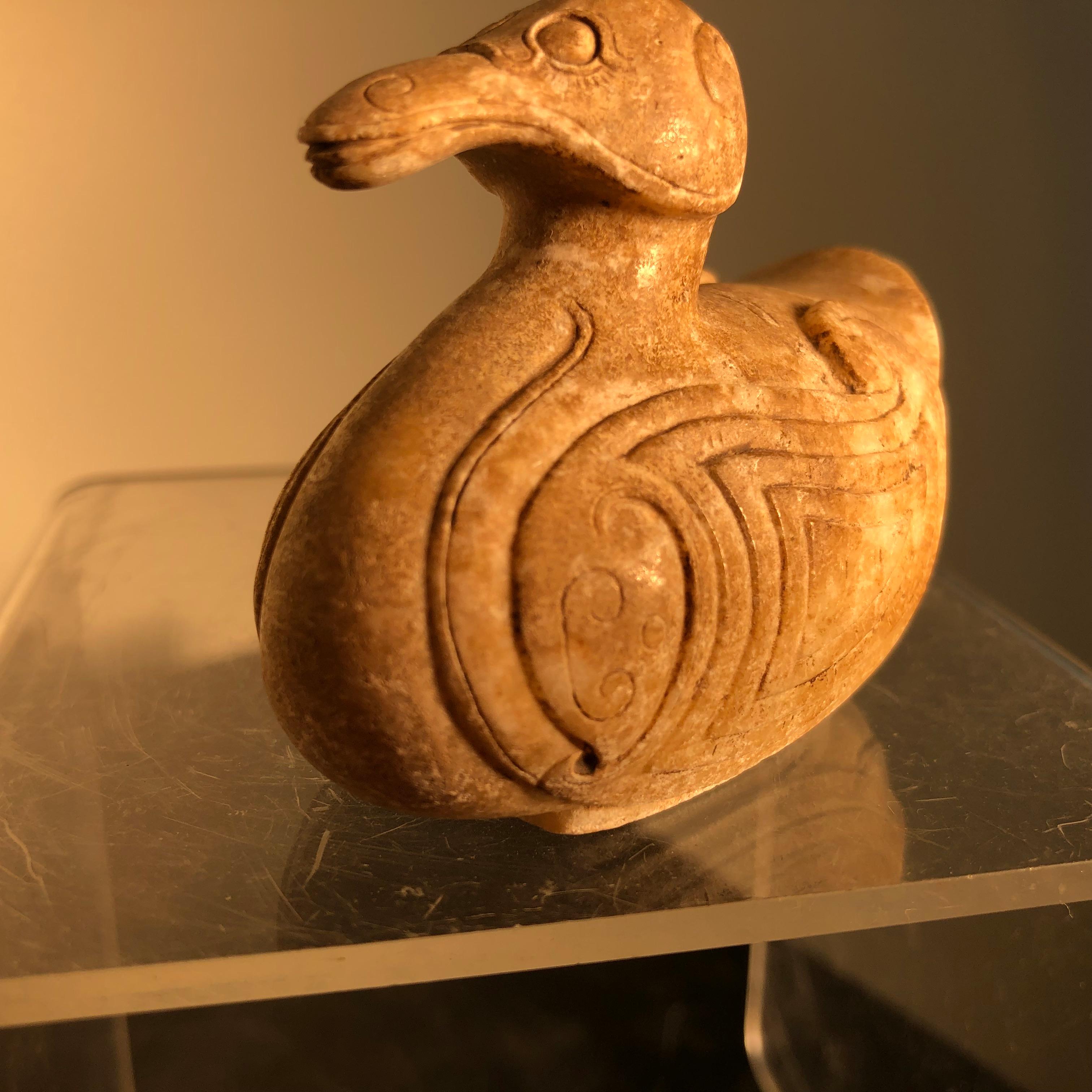 China Fine Early Jade Mandarin Duck, Song Dynasty, 13th Century 8