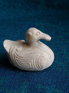 China Fine Early Jade Mandarin Duck, Song Dynasty, 13th Century