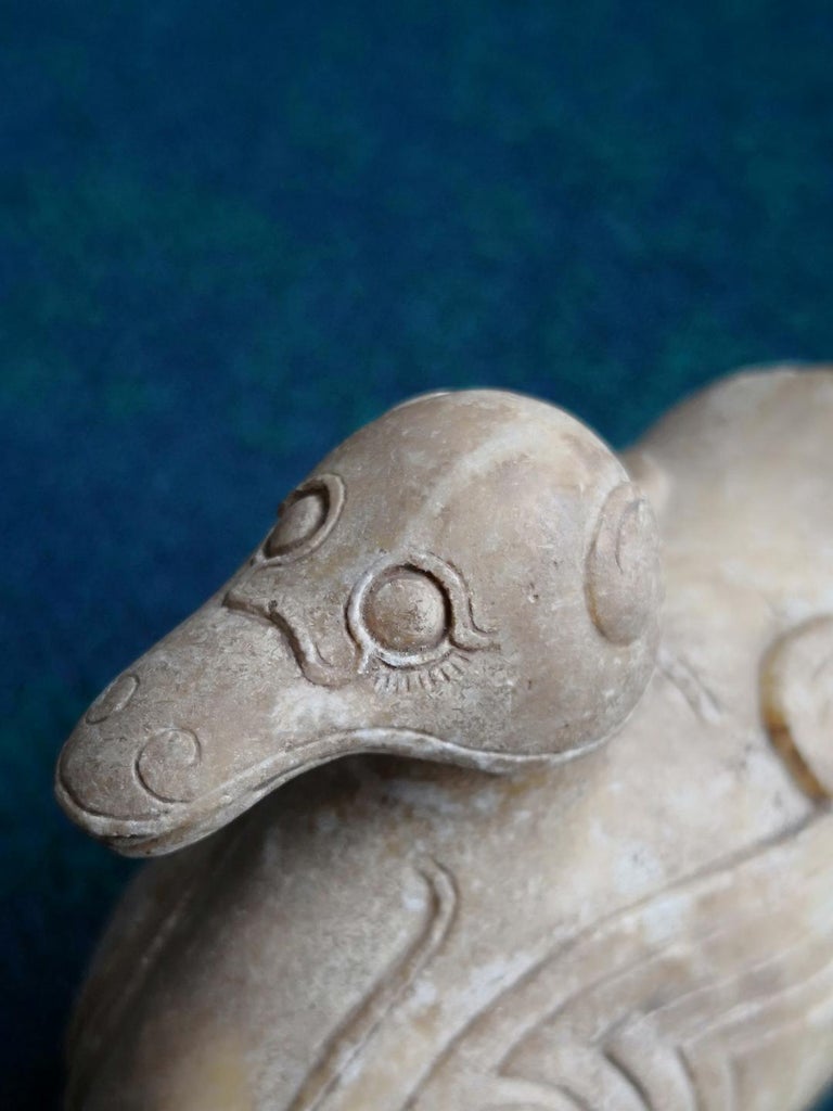 China Fine Early Jade Mandarin Duck, Song Dynasty, 13th Century at 1stDibs
