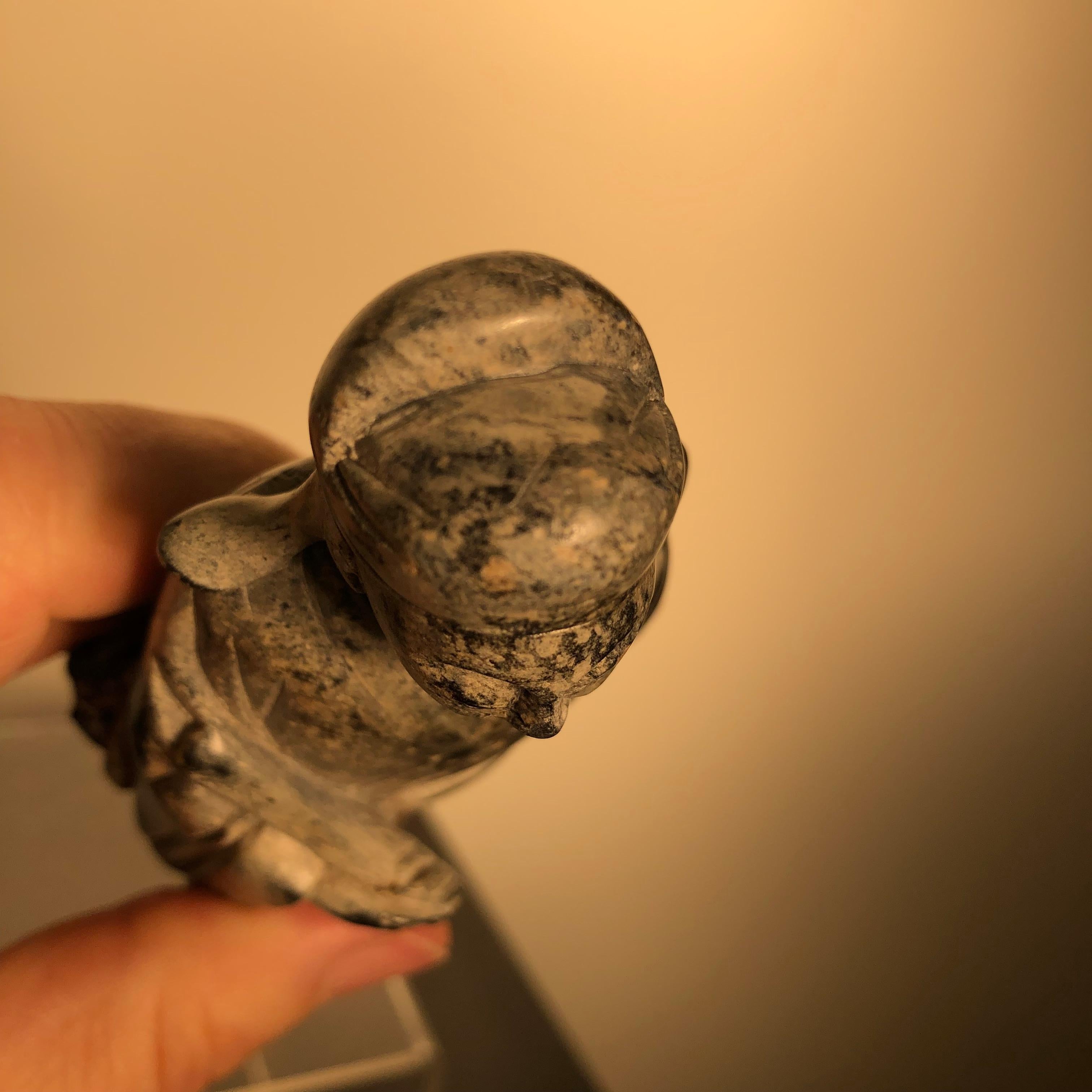China Fine Early Jade Scholar with Fan, 1750 12
