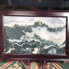 China Haunting Cloudy Mountains Natural Stone "Painting"