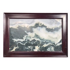 China Haunting Cloudy Mountains Natural Stone ""Painting"" (peinture en pierre naturelle)