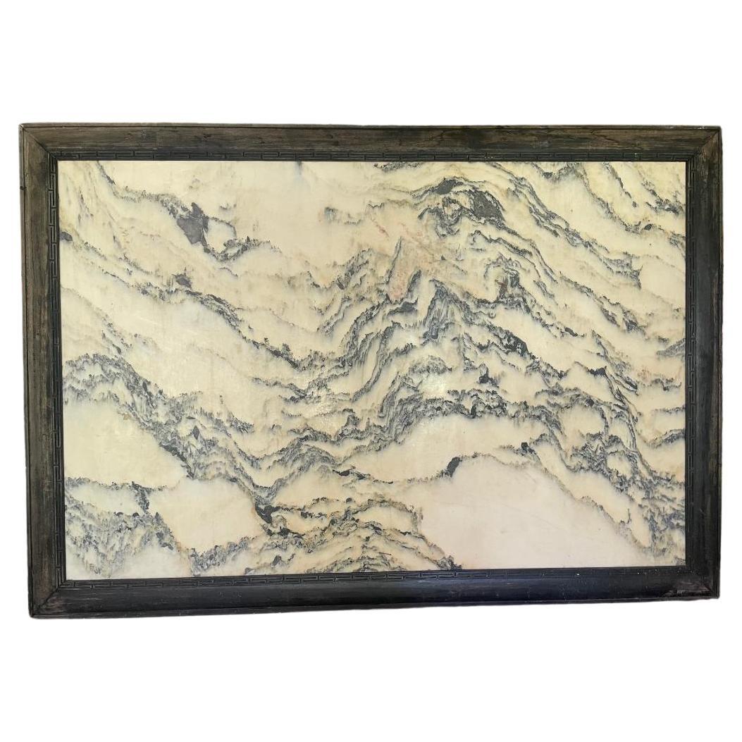 China Huge Stunning Natural Marble Stone "Painting" Magnificent Mountain Peaks  For Sale
