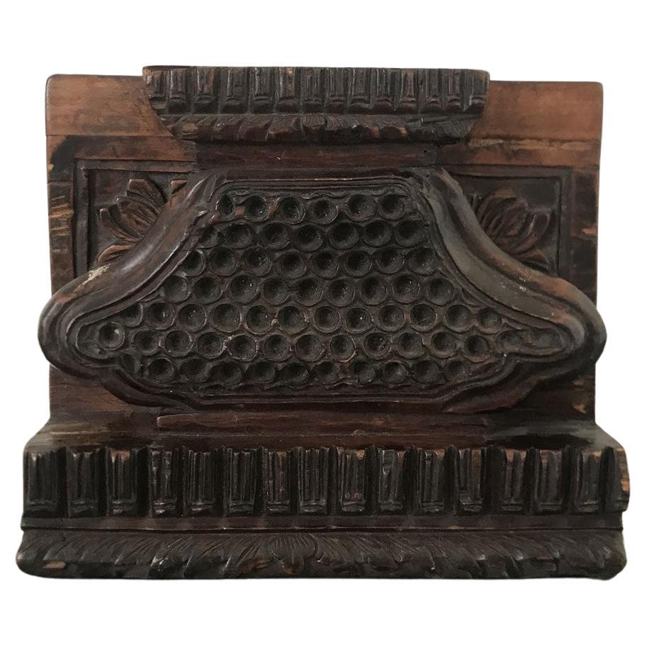 China Mid-18th Century Wood Hand-Carved Architectural Sculpture For Sale