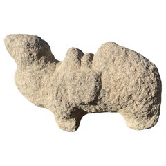 China Old Hand Carved Stone Camel Sculpture