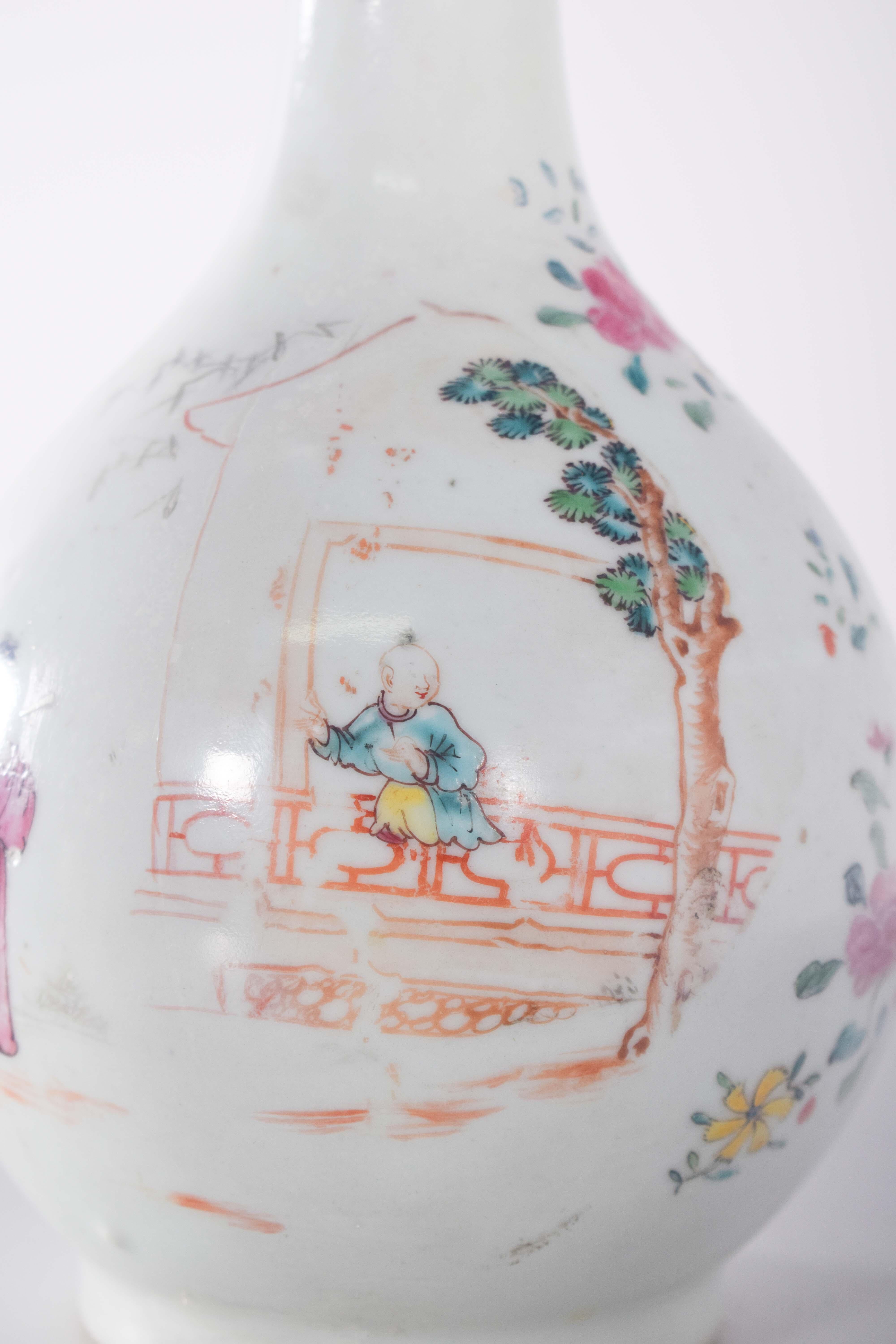 China Porcelain Bottle for Export, Polychrome Decoration For Sale 1