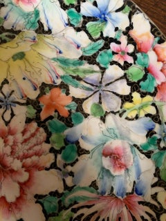 China Porcelain Plate Millefleurs 19th Century