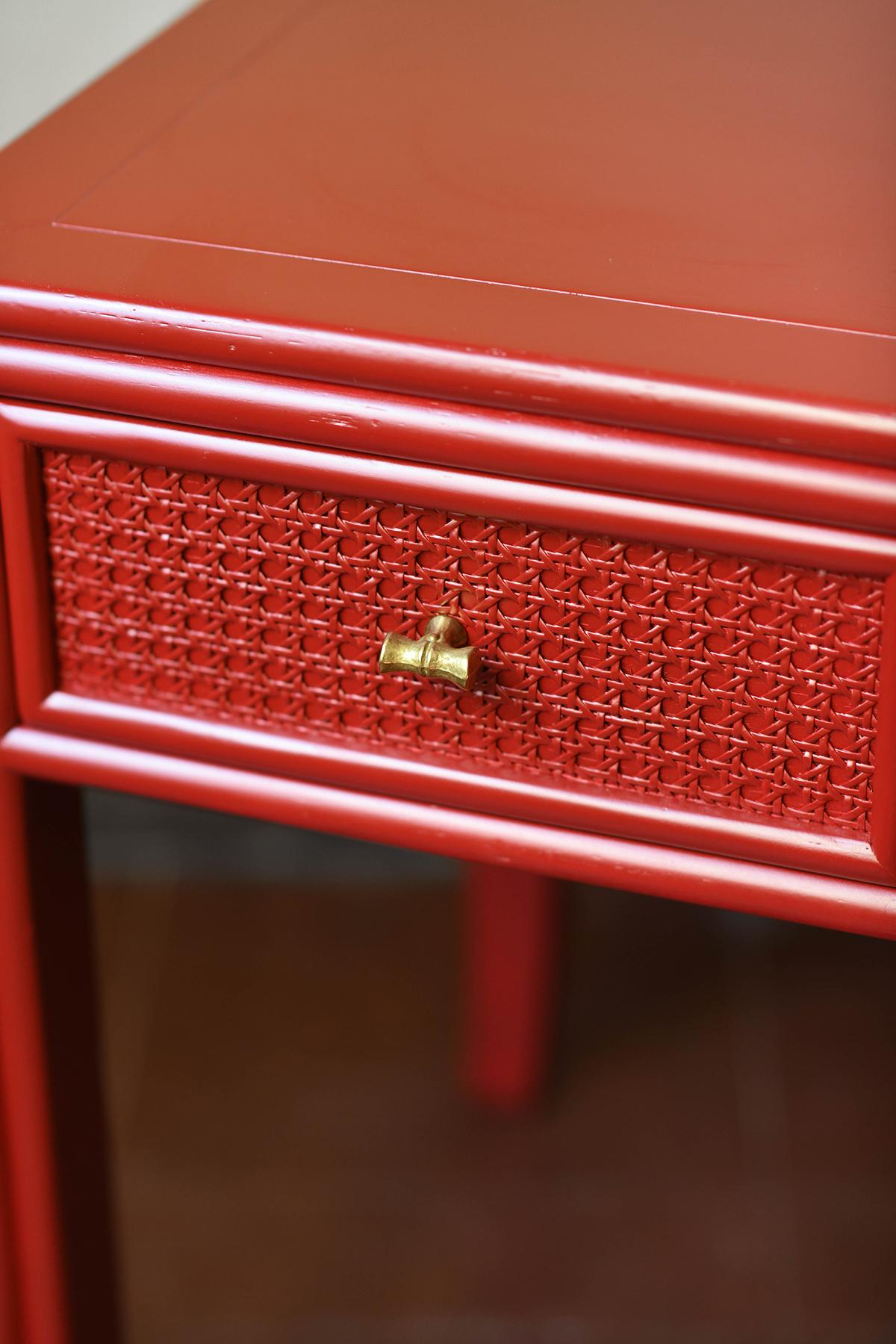 China red lacquered desk, Elinor and John McGuire for Lyda Levi 2
