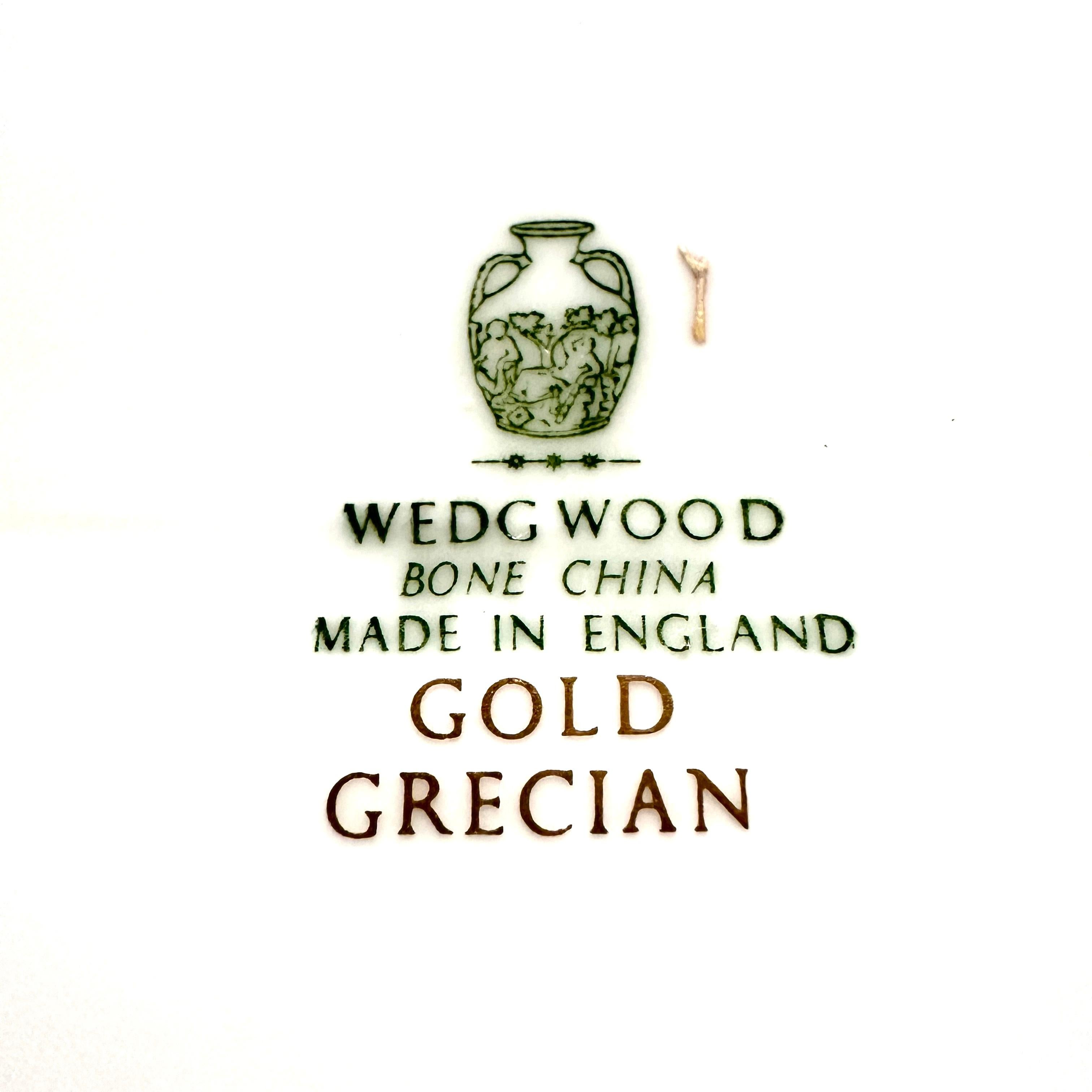 Porzellanservice für 12 Wedgewood Gold Grecian CIRCA 1964 im Angebot 12