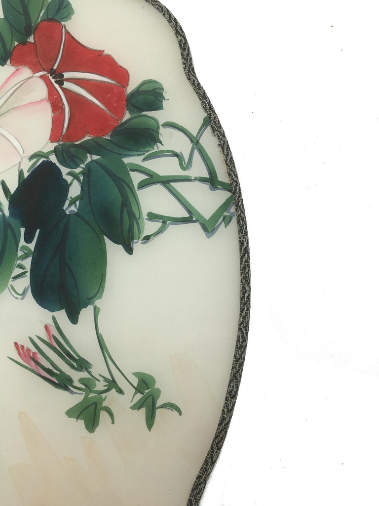 China Set of Three Silk Hand Painted Rigid Fans 'Pay-Pay', circa 1900 ...