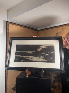 China Stunning Luminous White Bubbling Sea At Night Natural Stone "Painting"