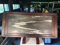 China Stunning Luminous White Bubbling Sea Shores Natural Stone "Painting"
