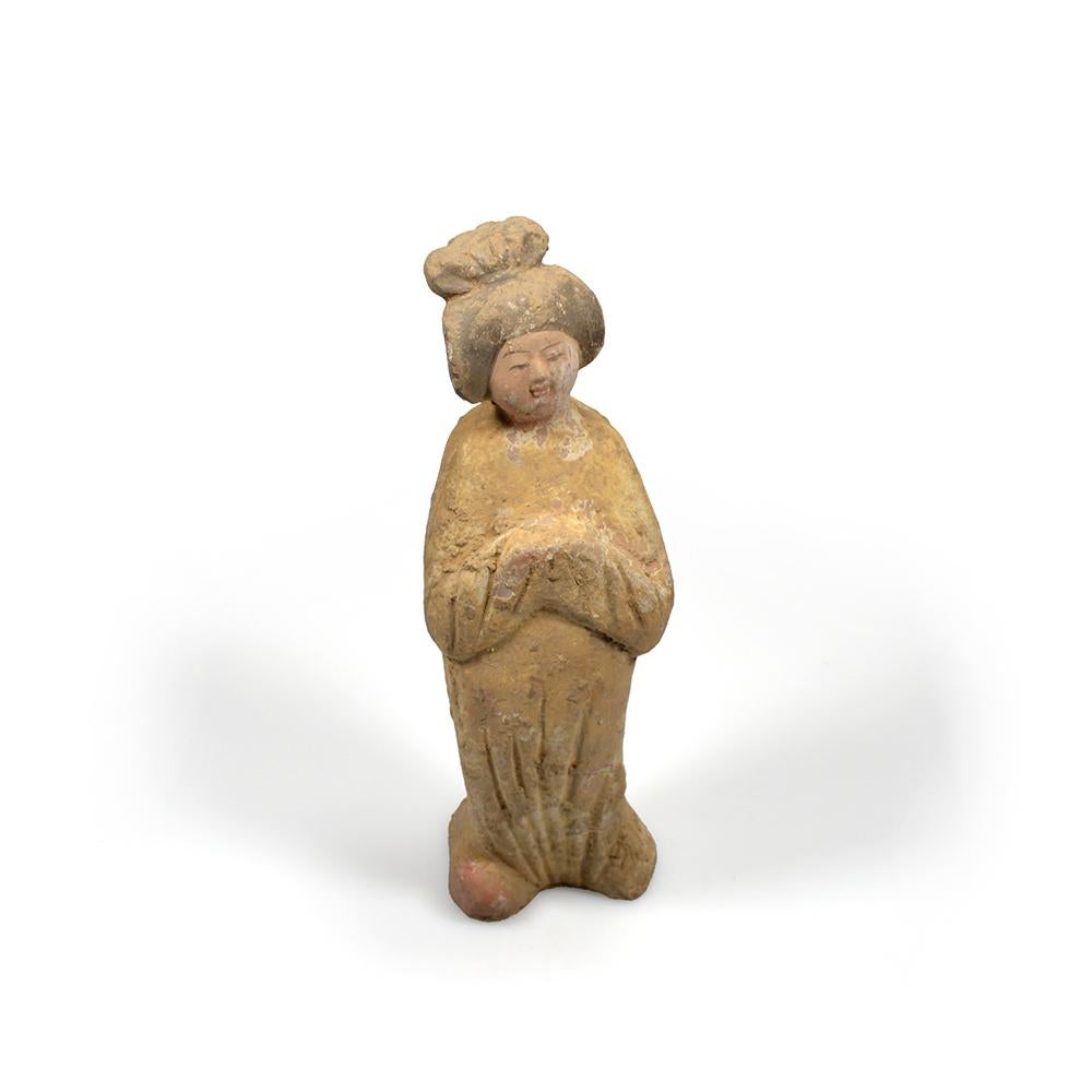 China. Terracotta Mingqi of Fat Lady, Tang dynastie, 700-750 AD For Sale 5