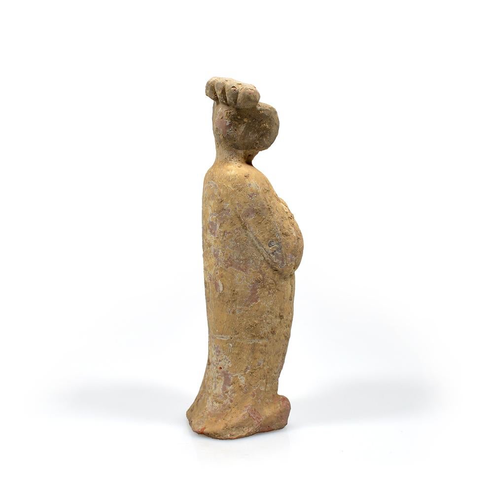 China. Terracotta Mingqi of Fat Lady, Tang dynastie, 700-750 AD For Sale 2