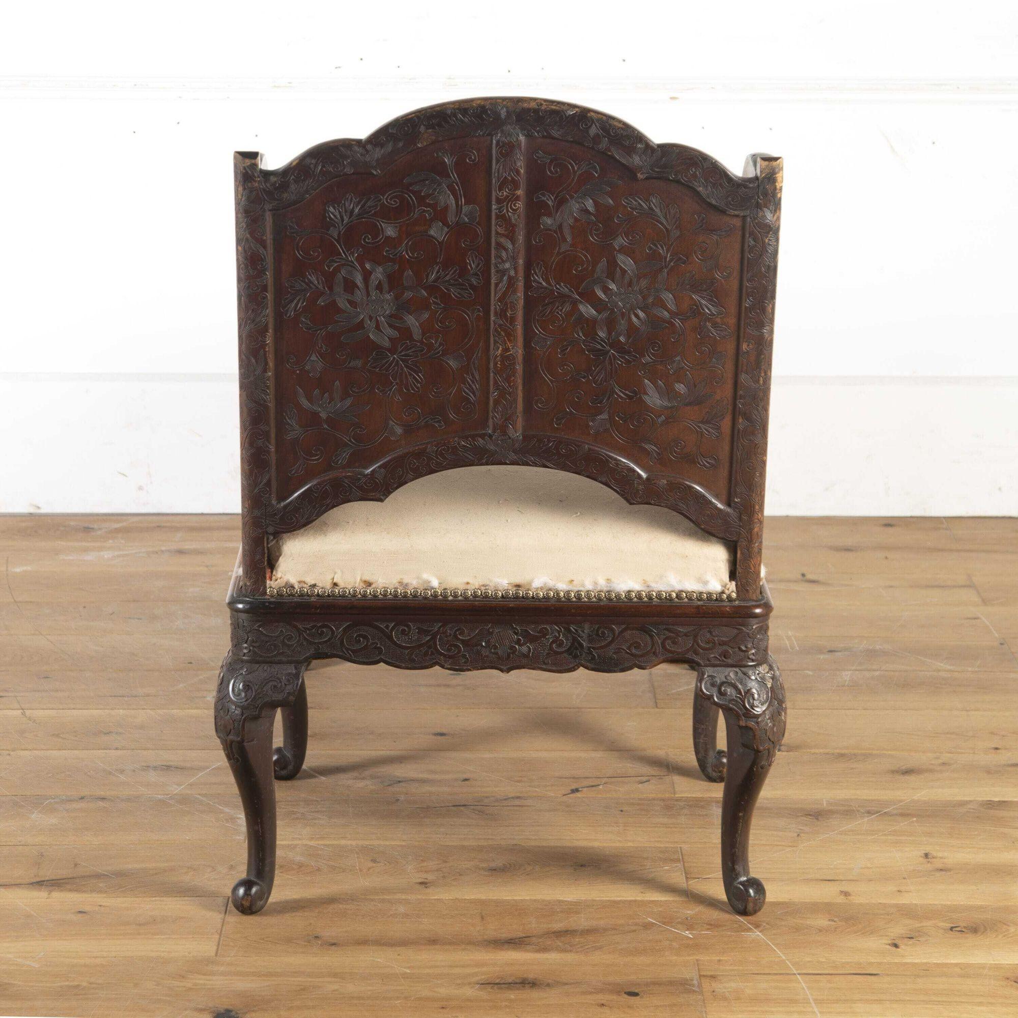 Louis XV China Trade Carved Daybed For Sale