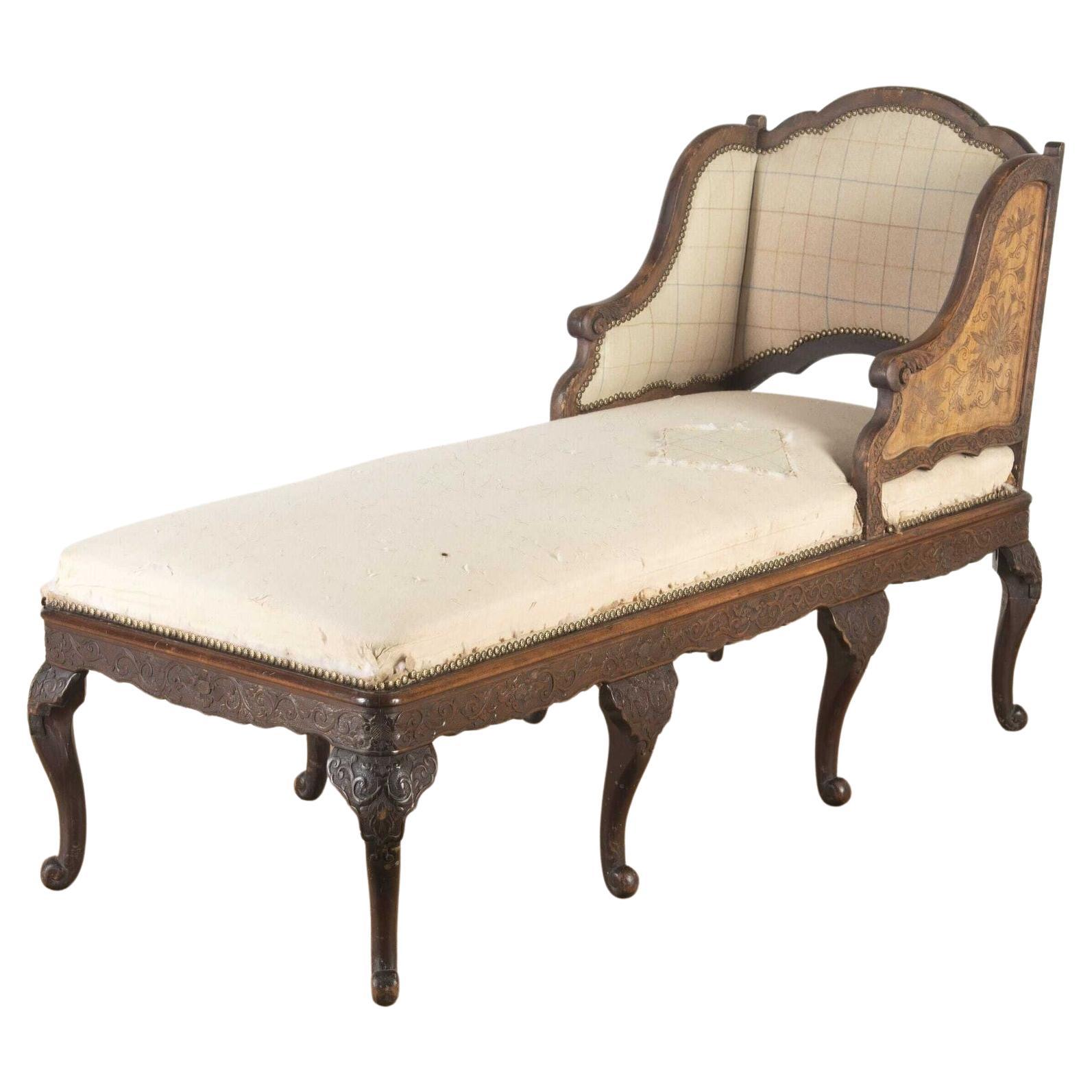 China Trade Carved Daybed