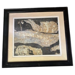 China Very Contemporary Black And White Natural Marble Stone Artifact "Painting"