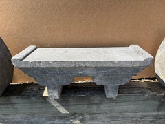 China Vintage Hand-Carved Limestone Altar Shrine Table