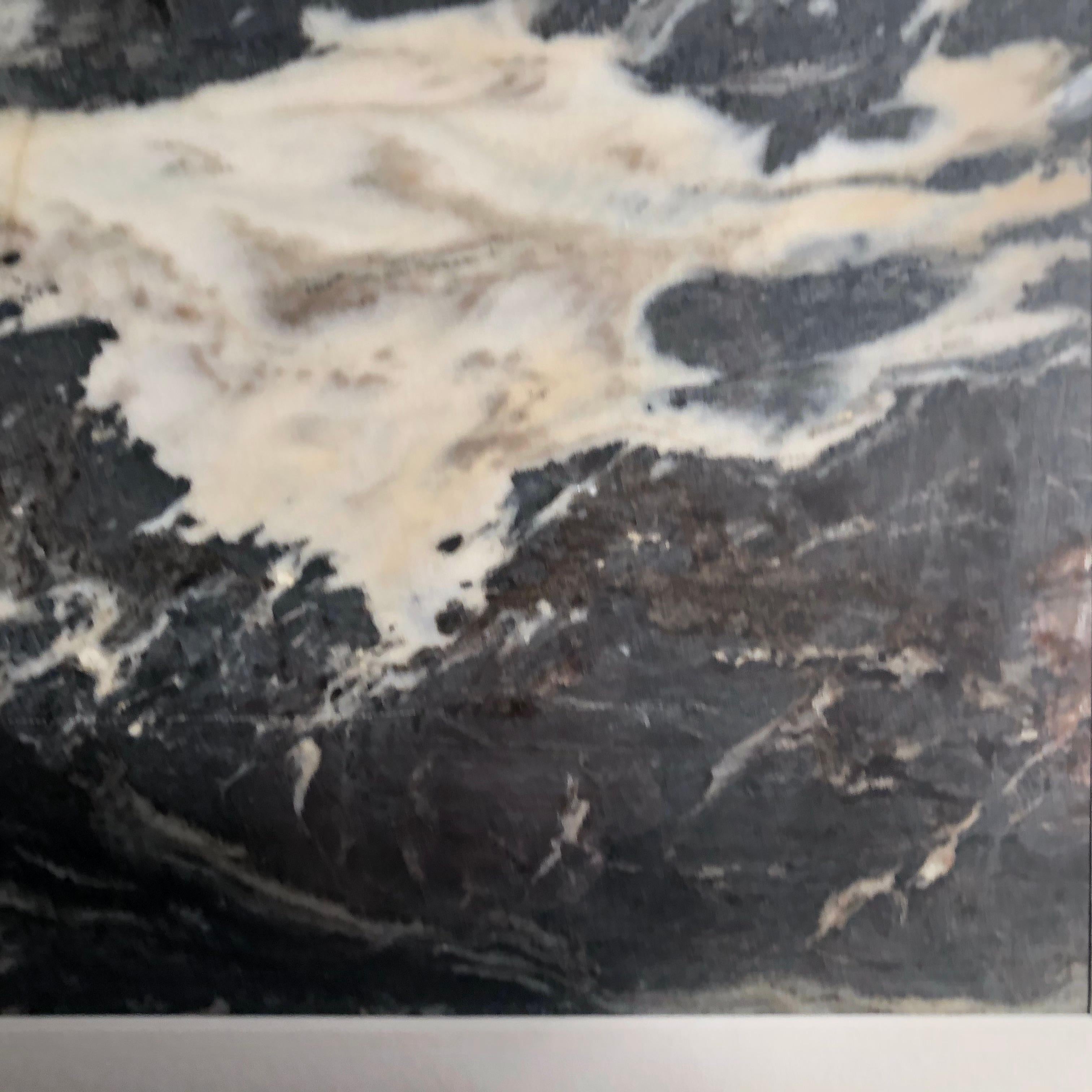 Marble China Water and Rock Shoreline Extraordinary Natural Stone 