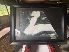 China White Classic Natural Swan Marble Stone "Painting"