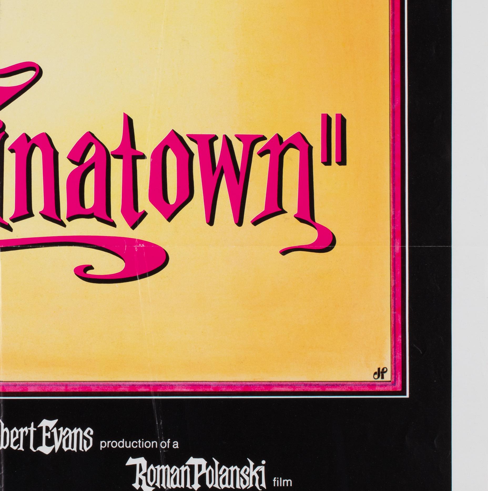 CHINATOWN 1974 US 1 Sheet Film Movie Poster,  PEARSALL, Nicholson, Dunaway In Excellent Condition In Bath, Somerset