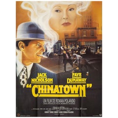 Retro "Chinatown" R1970s French Grande Film Poster