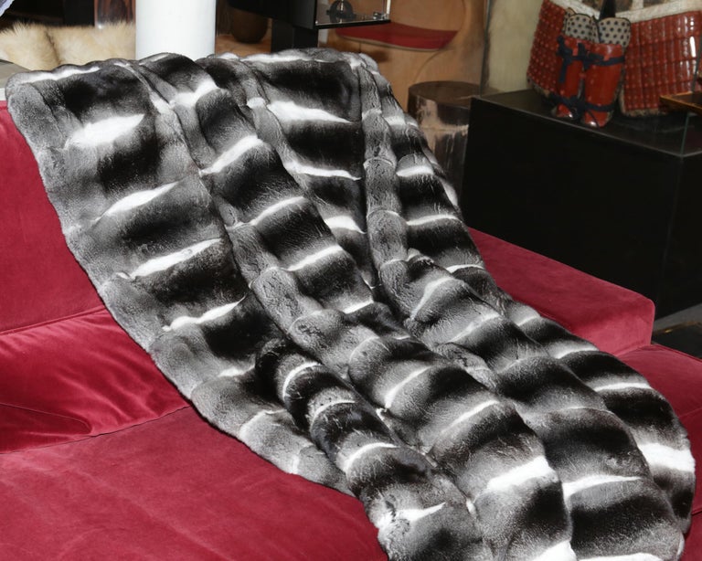 Chinchilla Blanket in Pure Chinchilla For Sale at 1stDibs