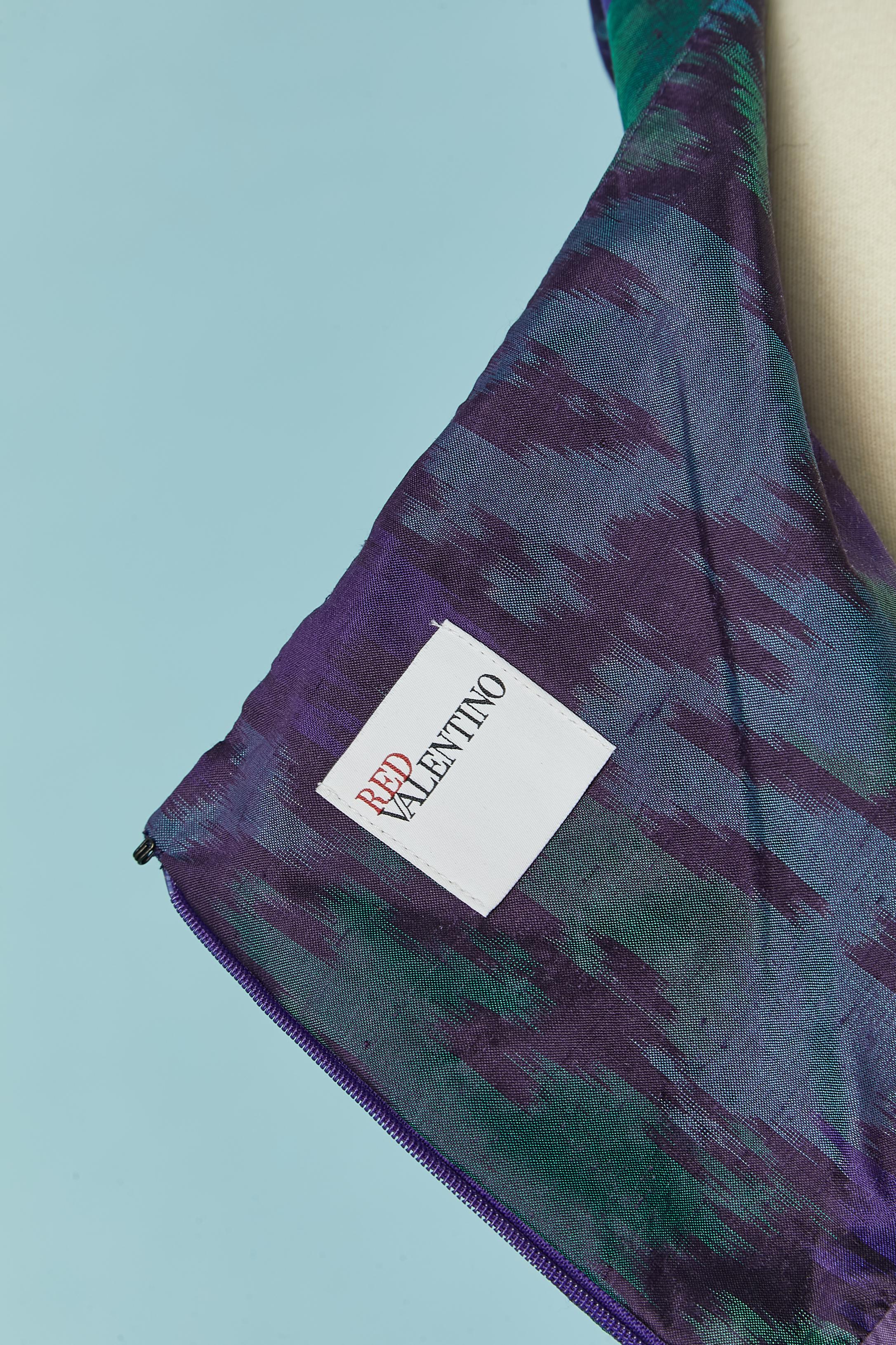 Vestido de cóctel estampado de seda 