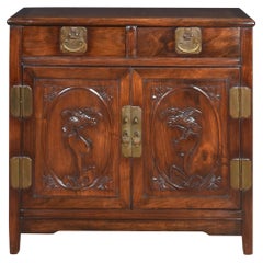 Used Chinease carved cupboard