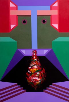 Channel of Intuition - 21st Century, Contemporary, Geometric Abstract, Colourful