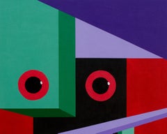 Connecting Door 3 - 21st Century, Contemporary, Geometric Abstract, Colourful