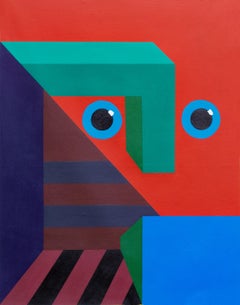 Face 1 - 21st Century, Contemporary, Geometric Abstract, Interior, Art Deco