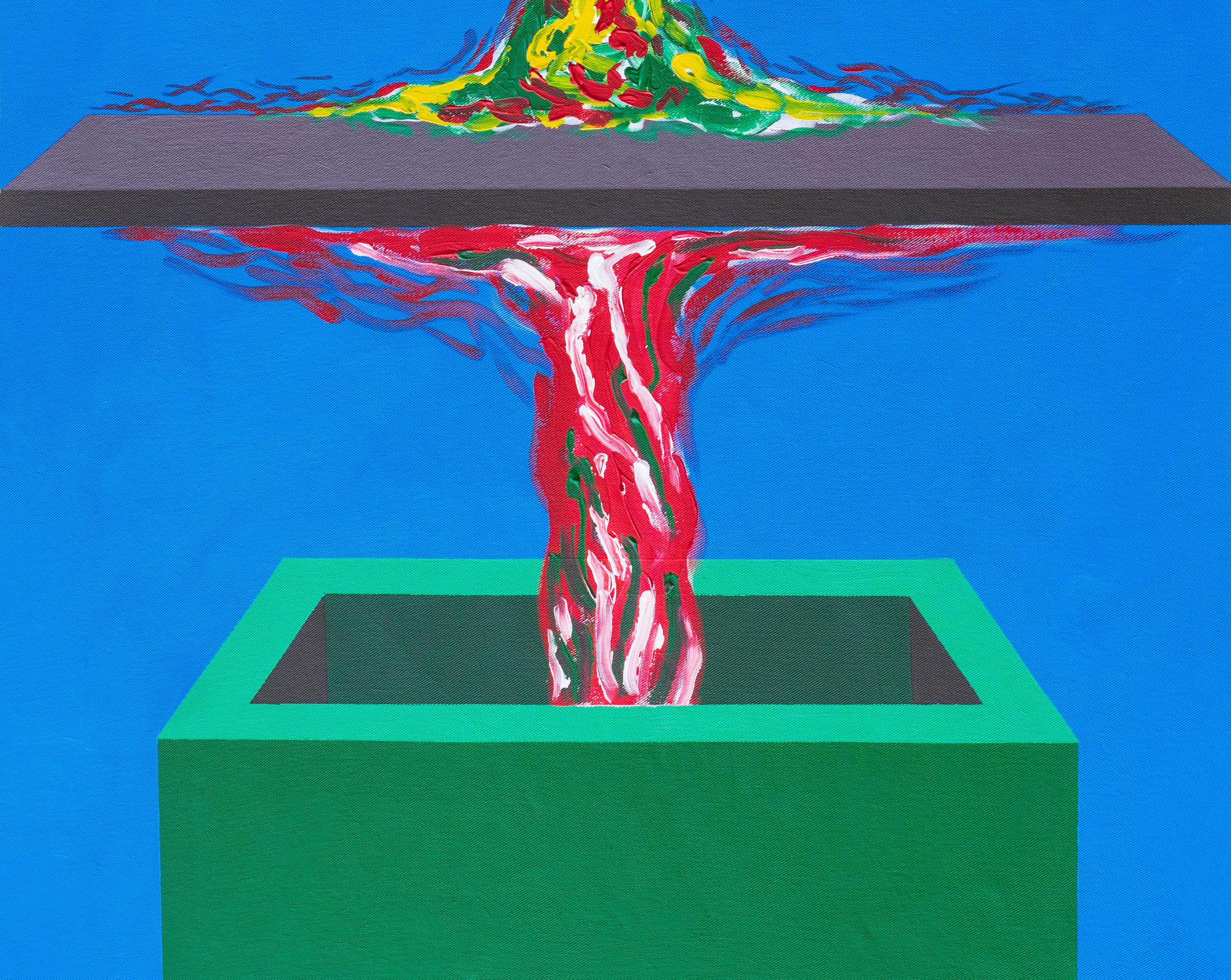 Mediator - 21. Jahrhundert, Contemporary, Geometrisch Abstrakt, Interieur, Acryl Kunst (Geometrische Abstraktion), Painting, von Chinedu Chidebe