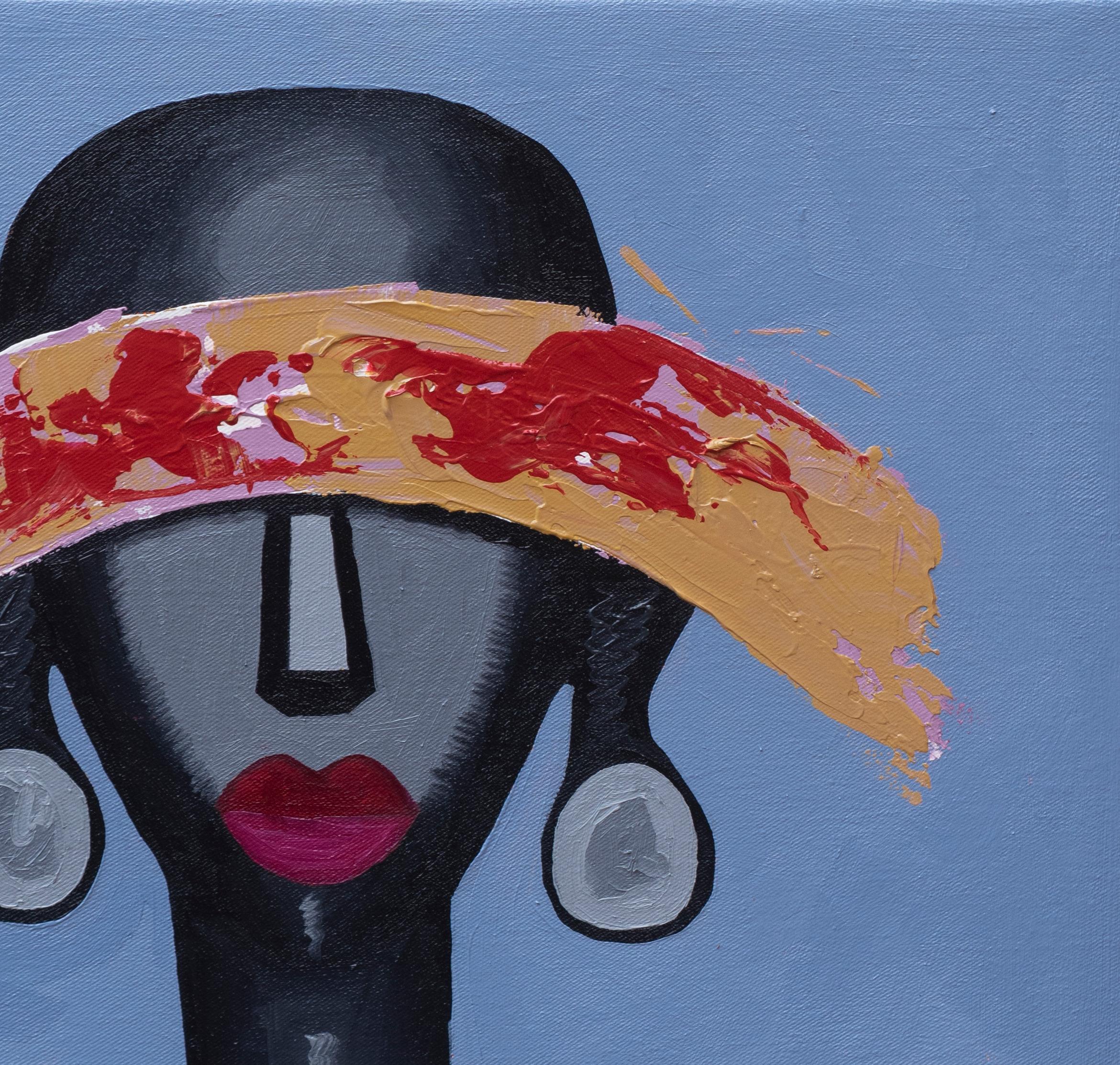 Out of Sight 1 - Neo-Expressionist Painting by Chinedu Chidebe