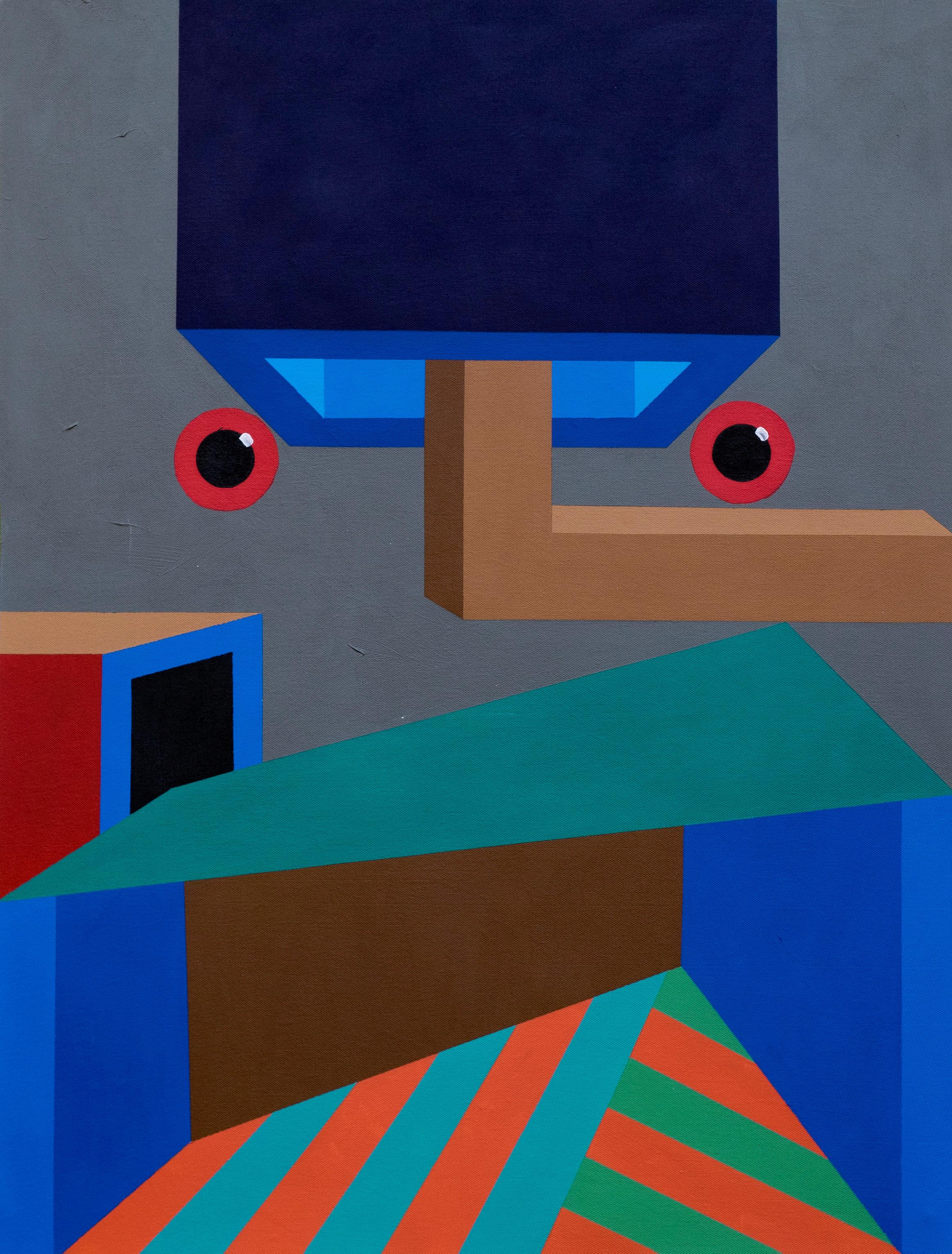 Piani di un atomo diviso -21° secolo, Contemporaneo, Astratto geometrico, Interno