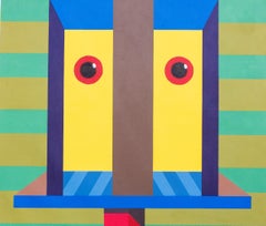 Psychedelic Portal - 21st Century, Contemporary, Geometric Abstract, Interior