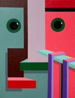 Sistema di supporto 2 - 21° secolo, contemporaneo, astratto geometrico, colorato