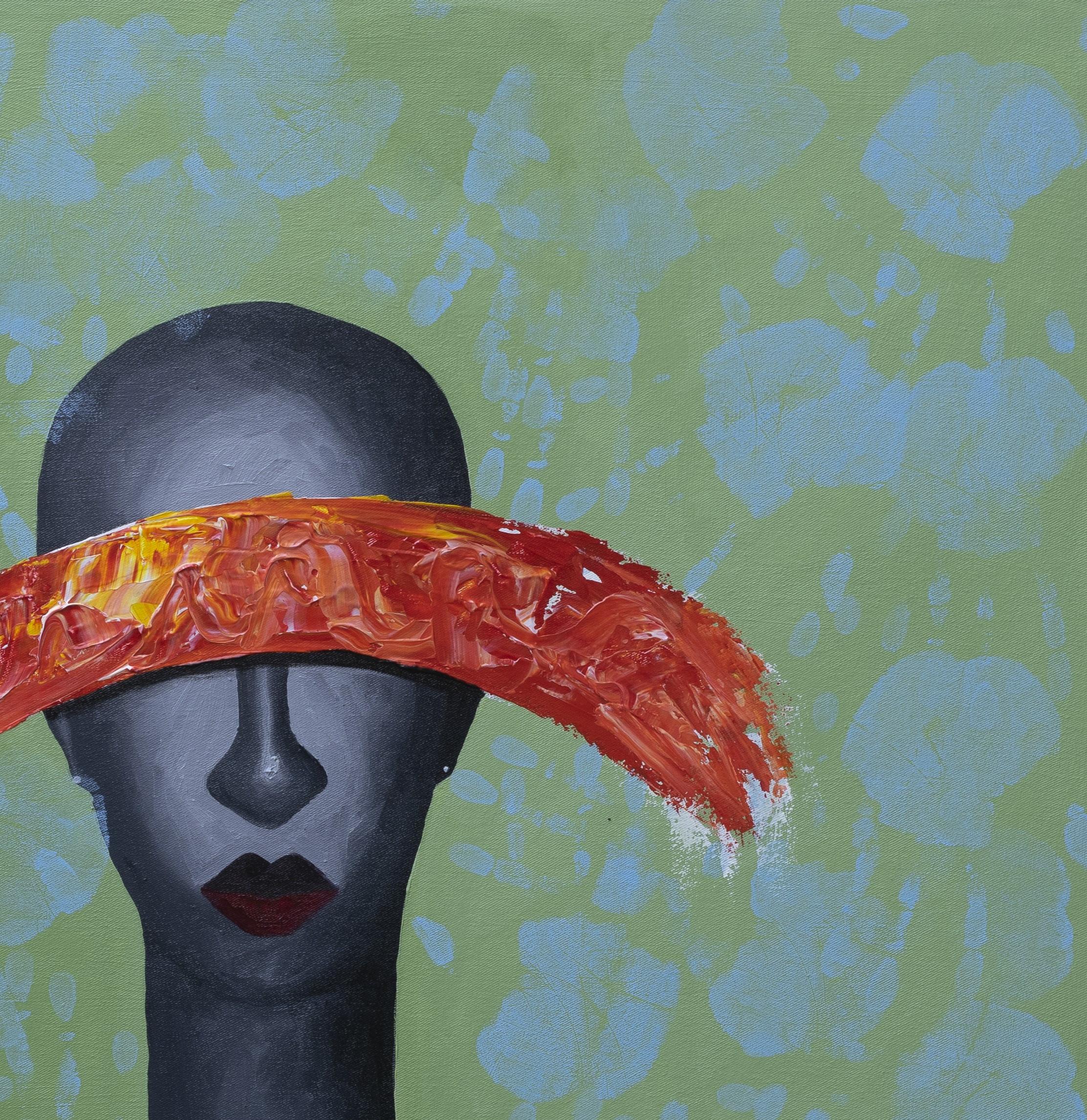 L'un des perdus 1 - Néo-expressionnisme Painting par Chinedu Chidebe