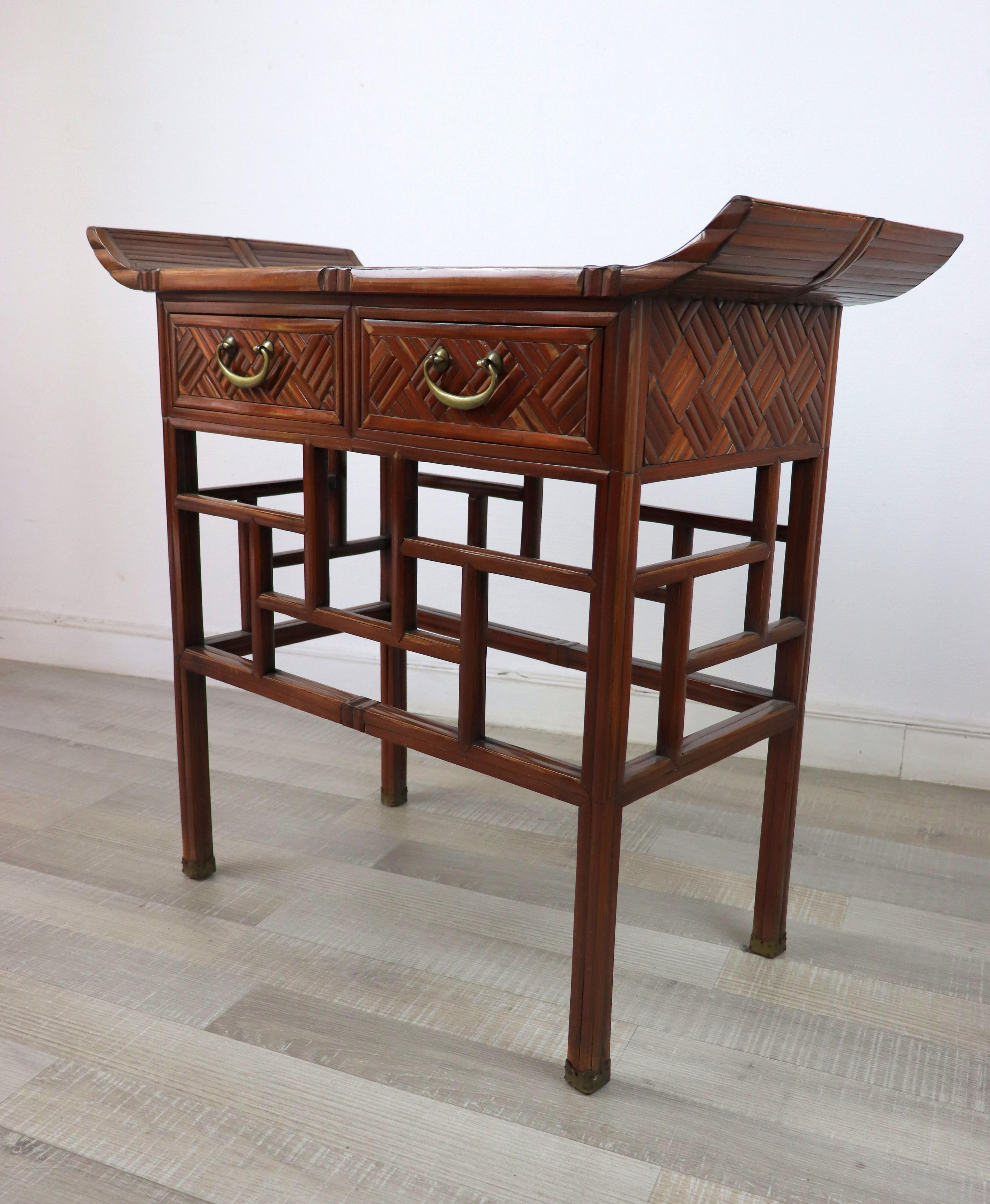 Chinese Chineese Bamboo Table