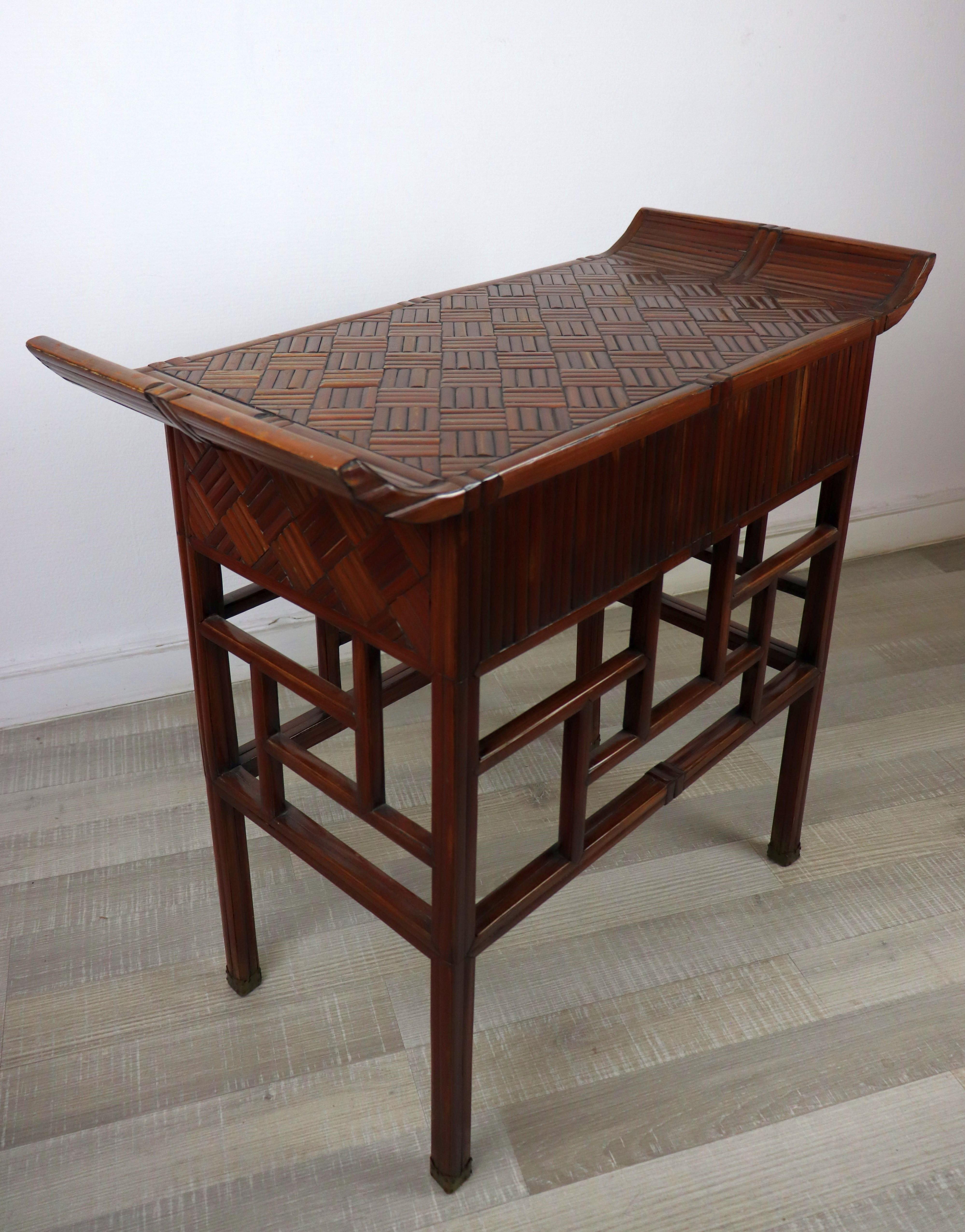 19th Century Chineese Bamboo Table