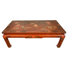 Chineese Red Lacquer Table