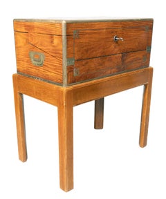 Chines Export Campaign Camphorwood Box On Stand