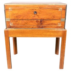 Chines Export Campaign Camphorwood Box On Stand