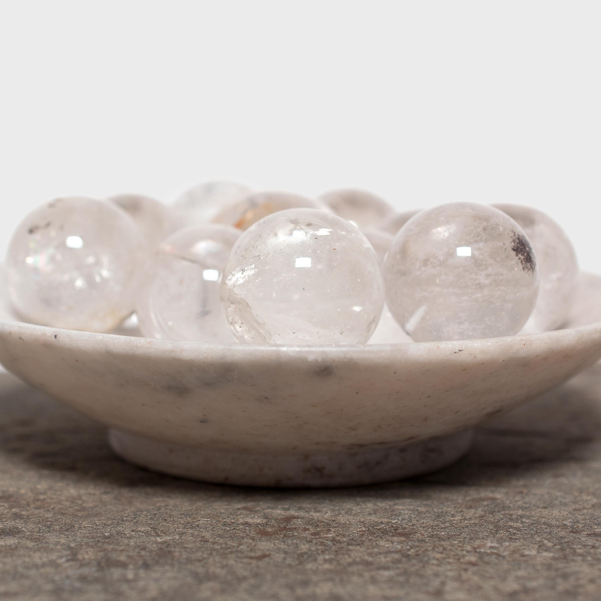 Organic Modern Chinese Rock Crystal Sphere