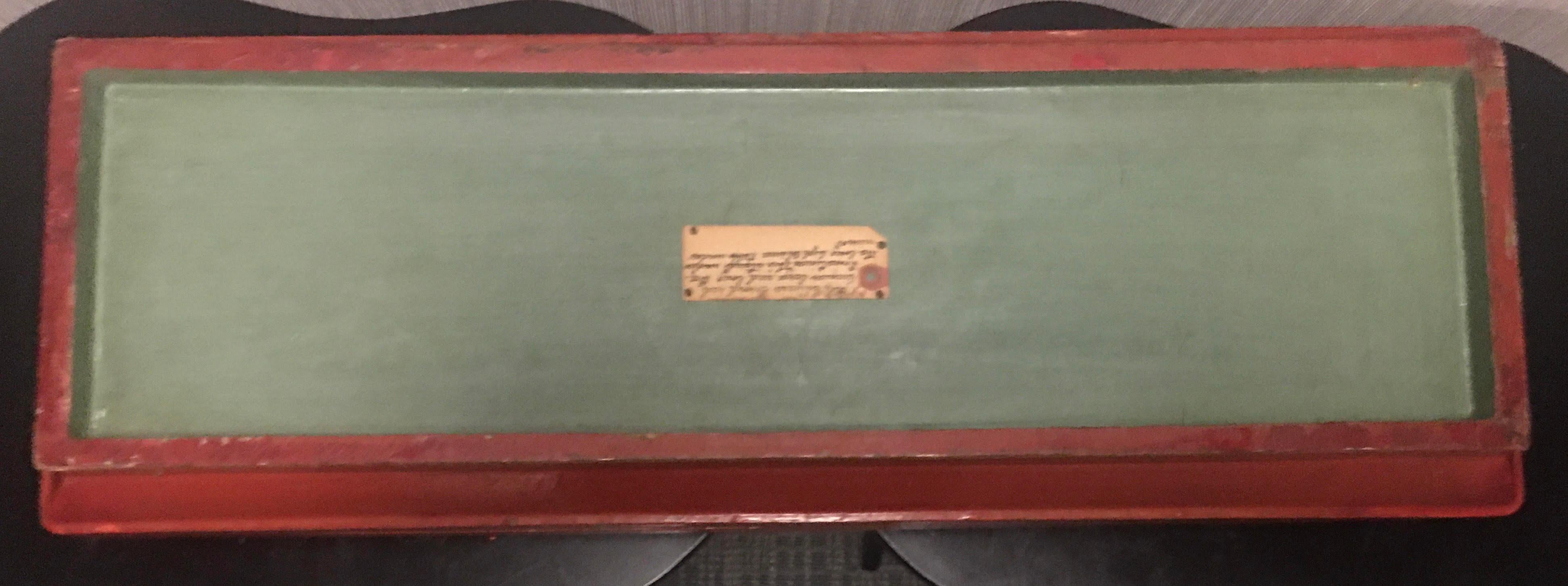 Chinesisch Mitte bis Ende 19. Jahrhundert Qing Dynasty Scroll Box im Angebot 2