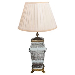 Antique Chinese 18th Century style Ormolu mounted lamp.